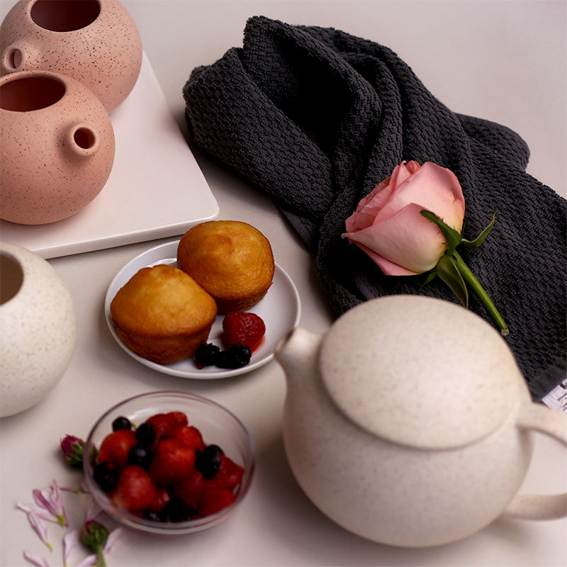 taza matte blanco moteado