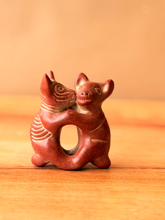 Baile de perritos xolos rojo