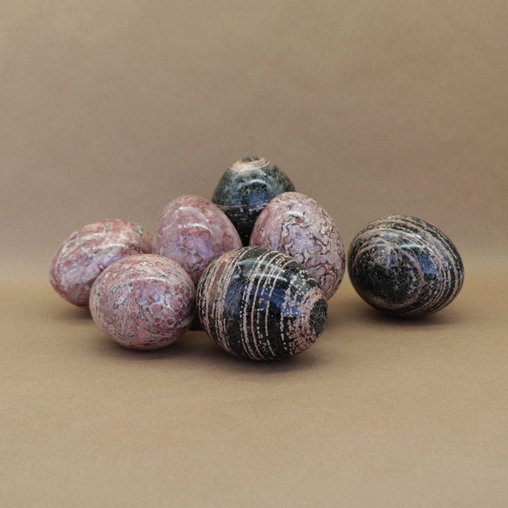 Huevos de Calcedonia de 8cm No.1