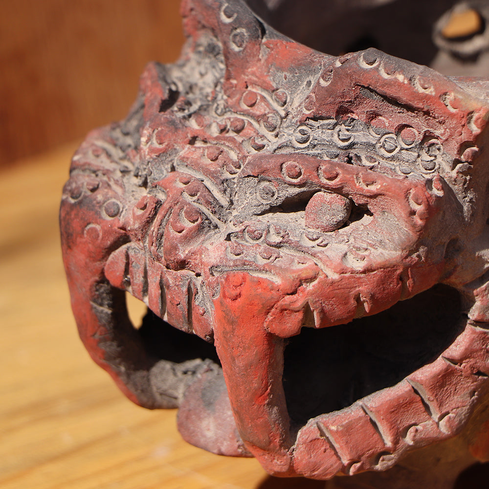 Incenciario prehispánico Tezcatlipoca Dios Jaguar