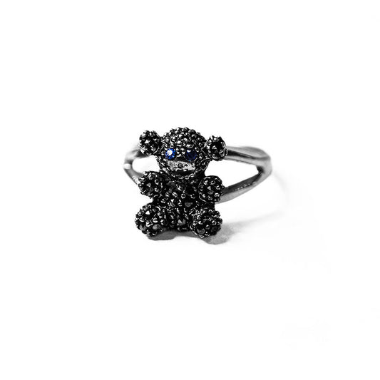 anillo oso azul