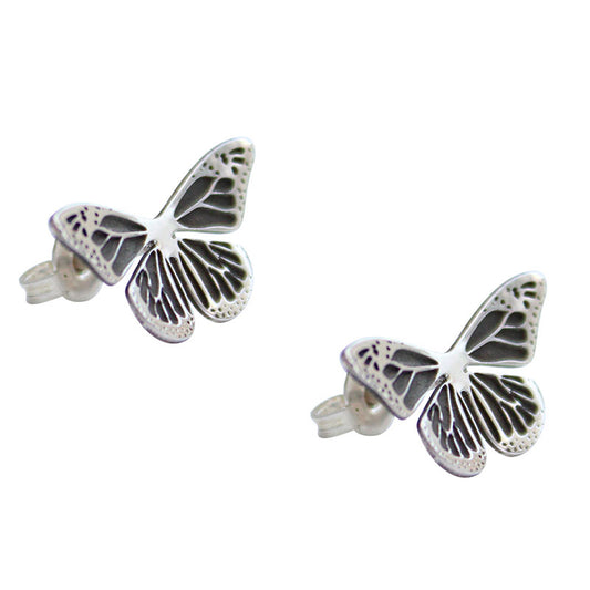 aretes monarca plata