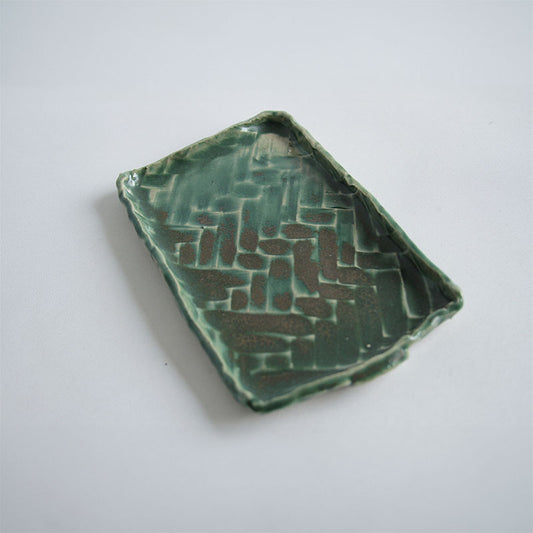 charola petate verde