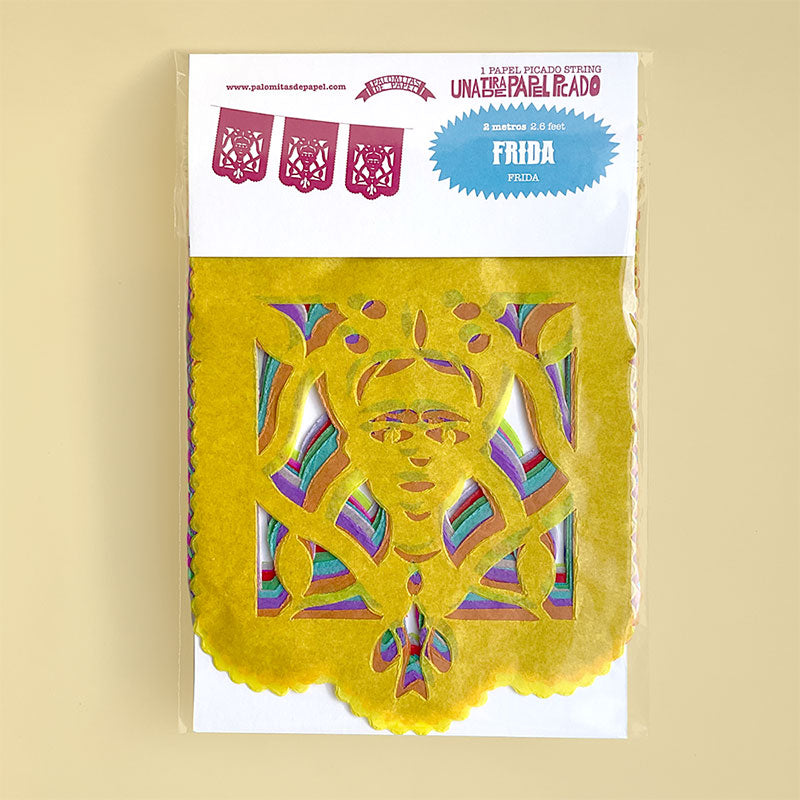 tira de papel picado Frida chico