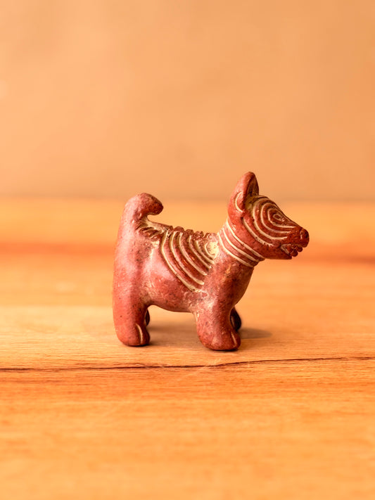 Perrito arrugado xolo rojo