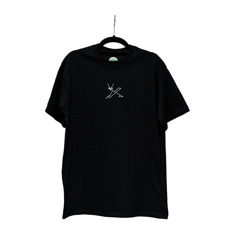 playera mantis mediana negro