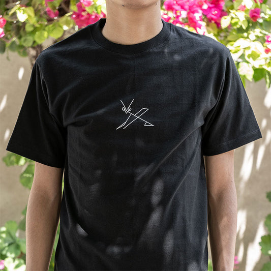 playera mantis mediana negro