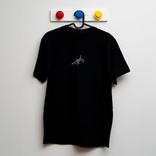 Playera mantis orquídea negra