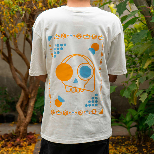 Playera Día de Muertos blanca