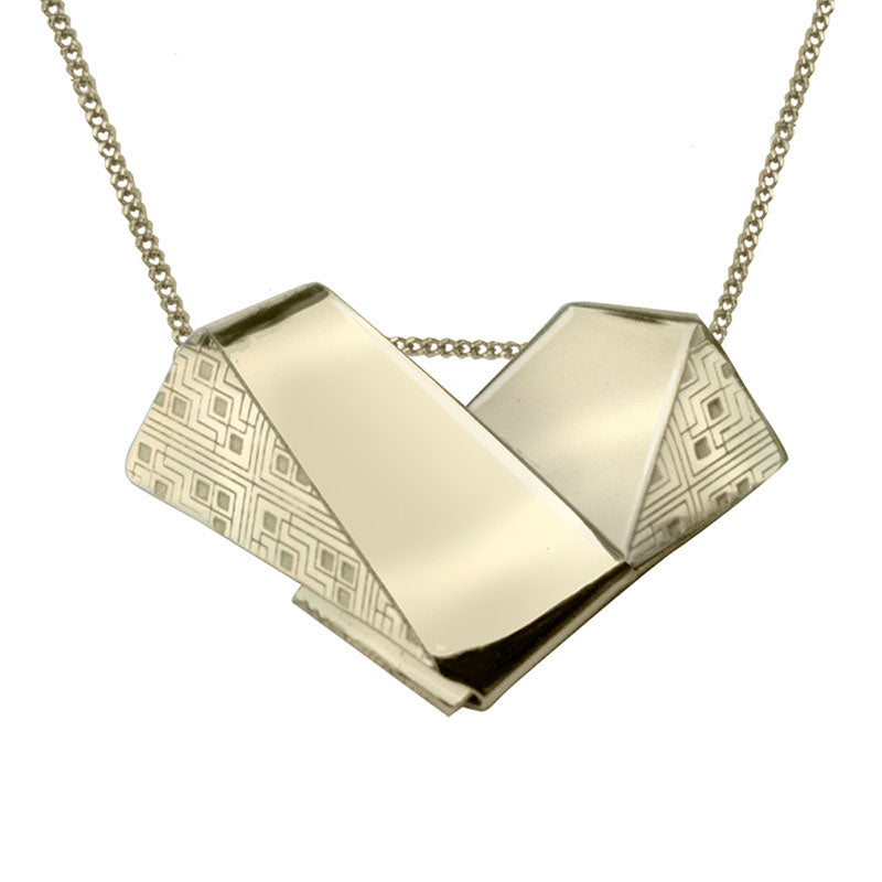 dije corazón charm oro