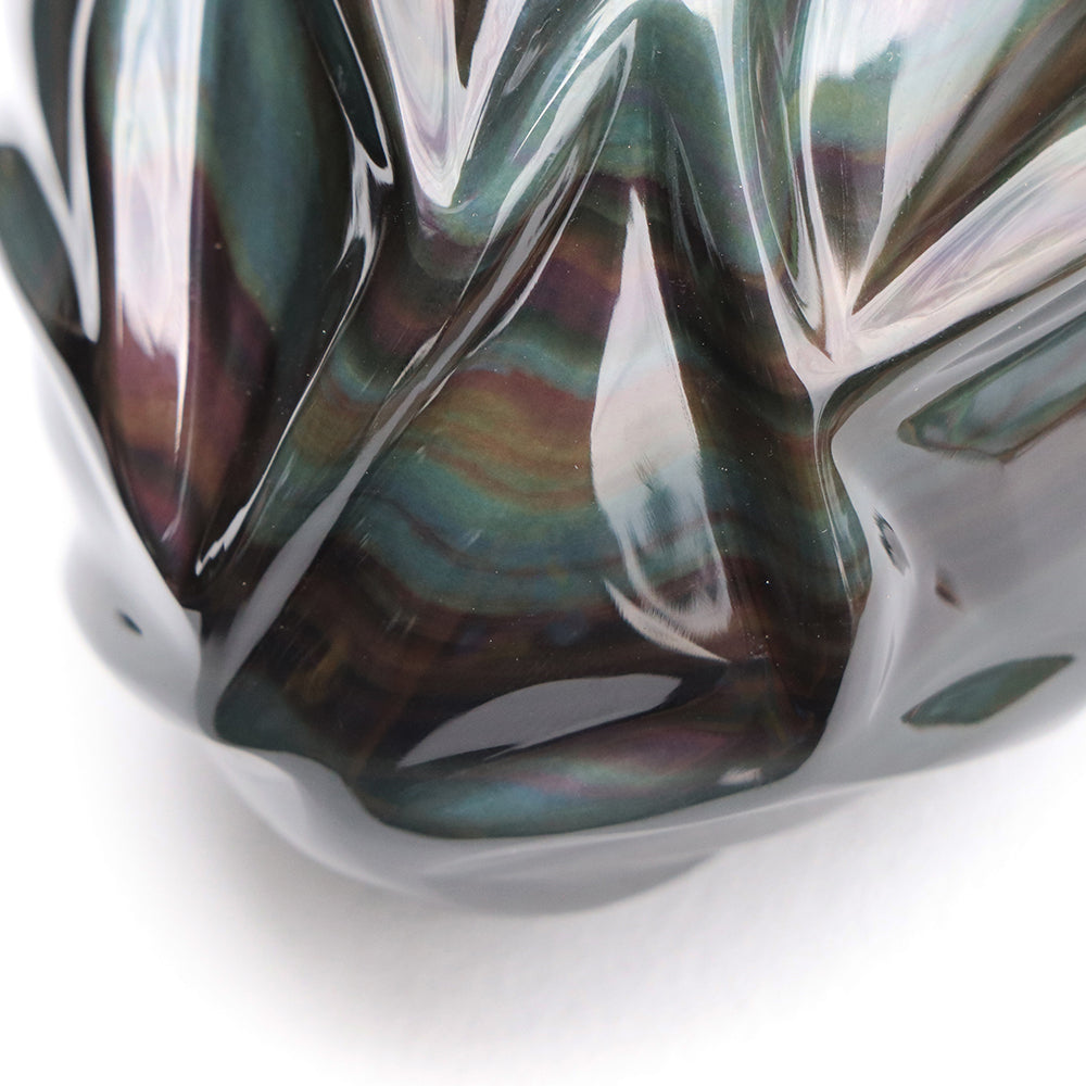 Corazón obsidiana arcoíris