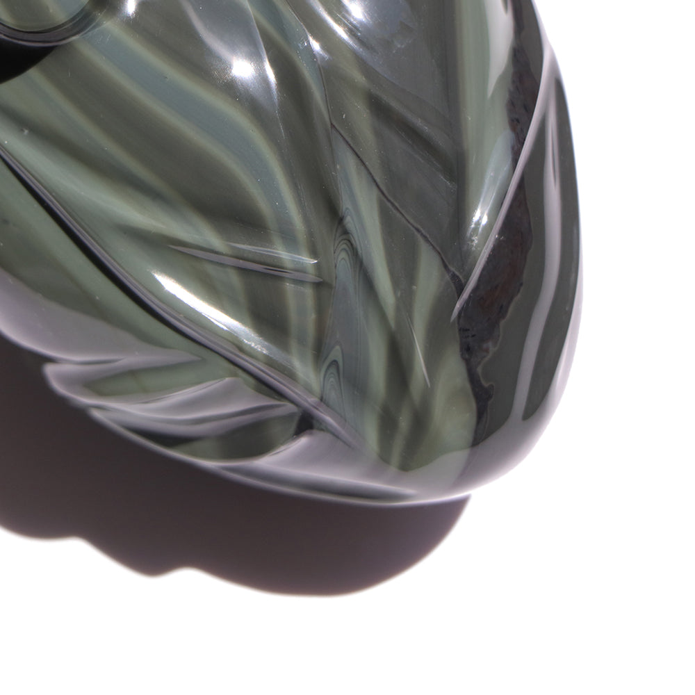 Corazón obsidiana verde 2