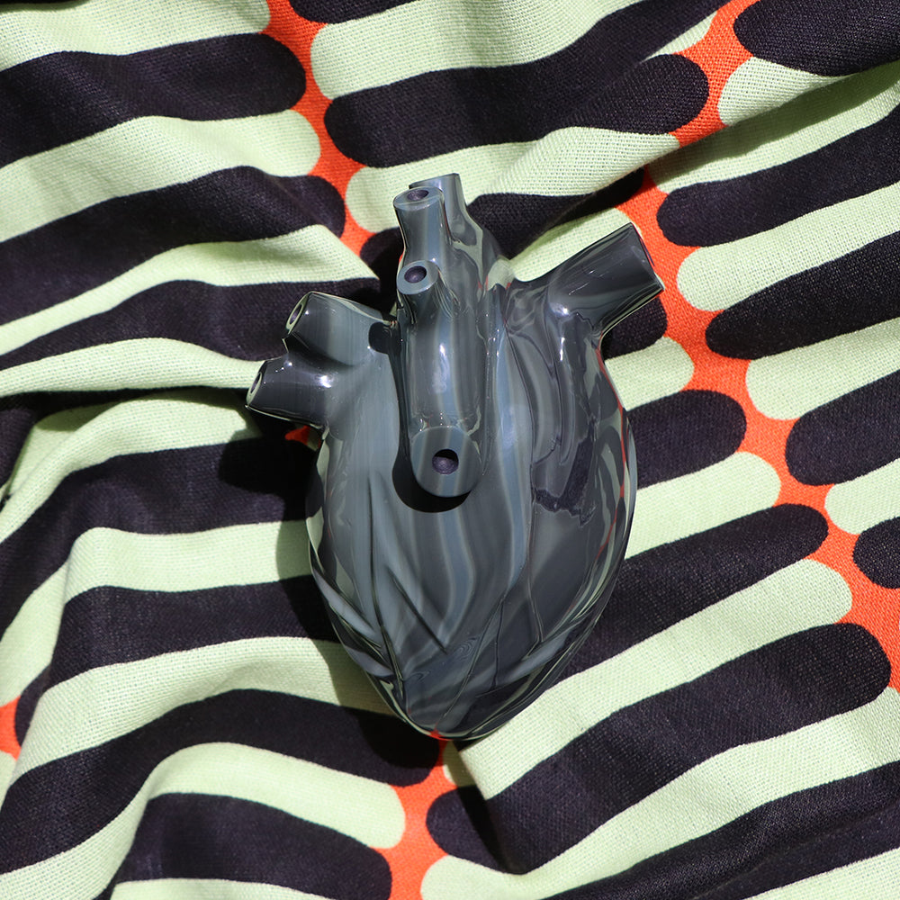 Corazón obsidiana verde 2