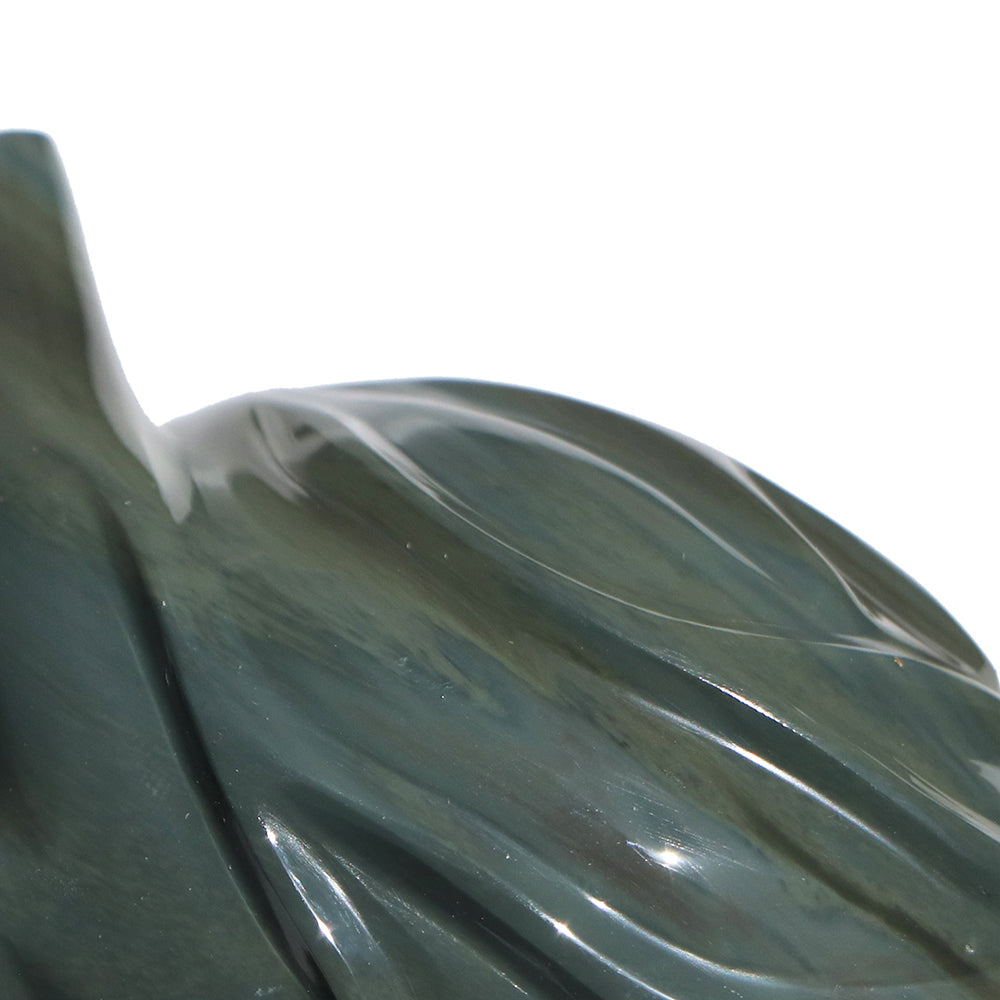 Corazón obsidiana verde 3