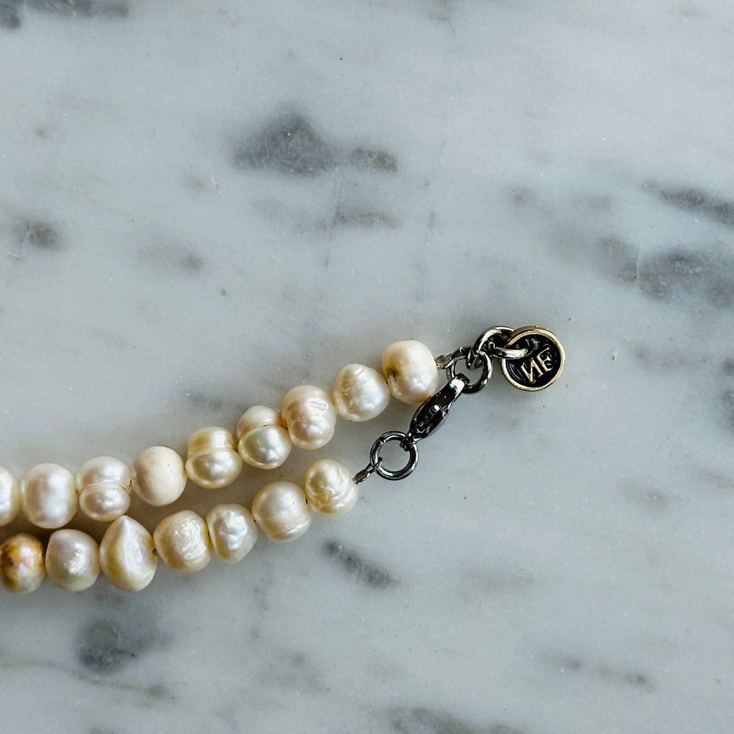 collar punta gigante con bisel de plata