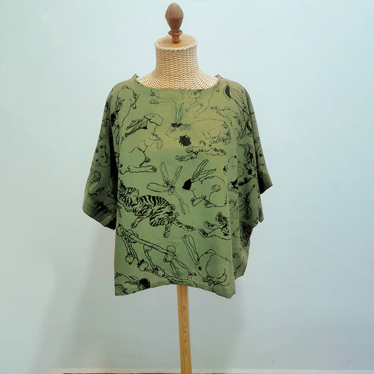 kimono fertilidad verde