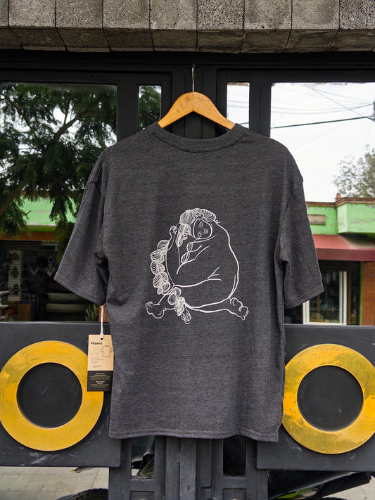 playera bordadora negro/blanco