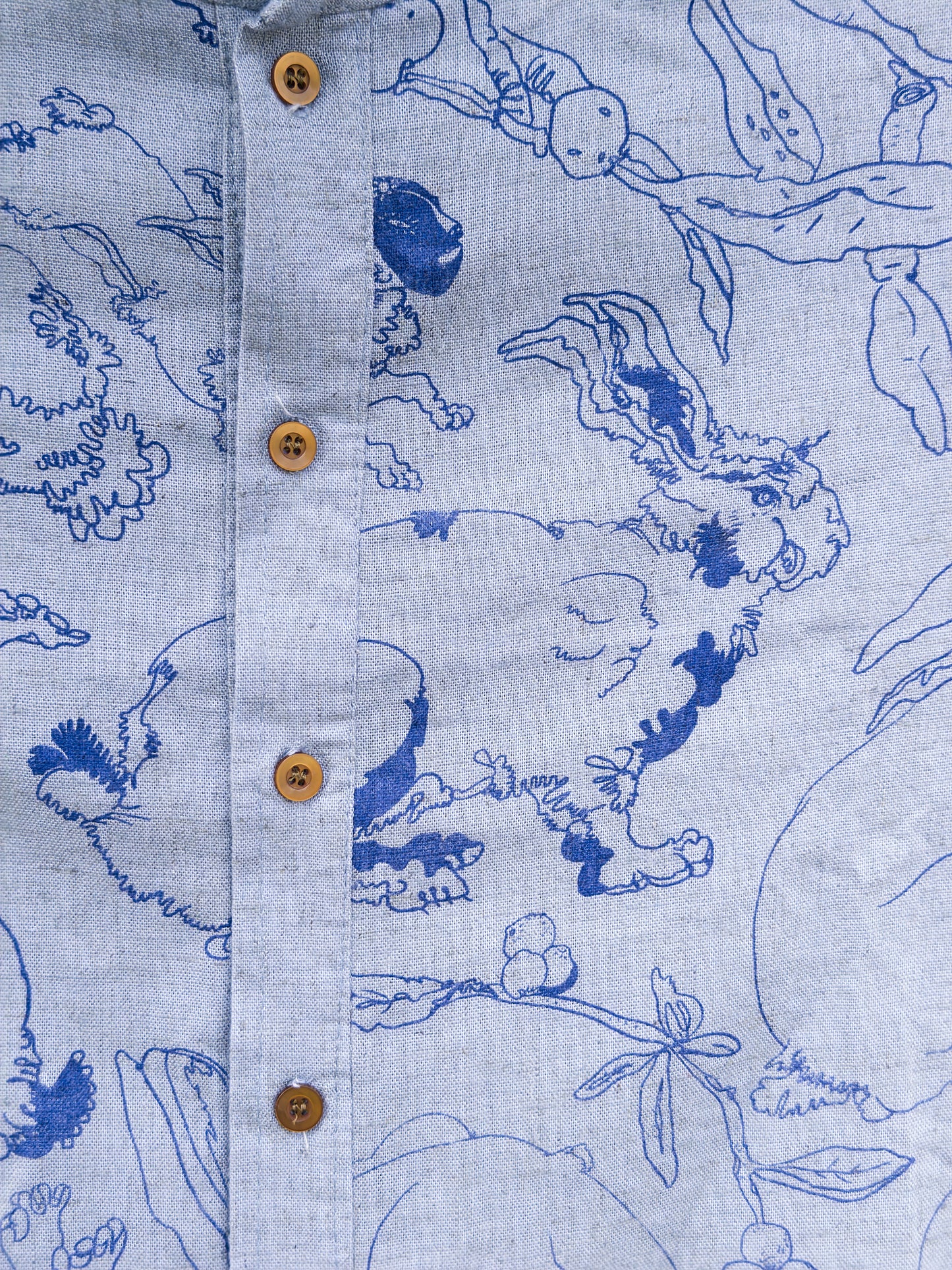 camisa fertilidad azul celeste