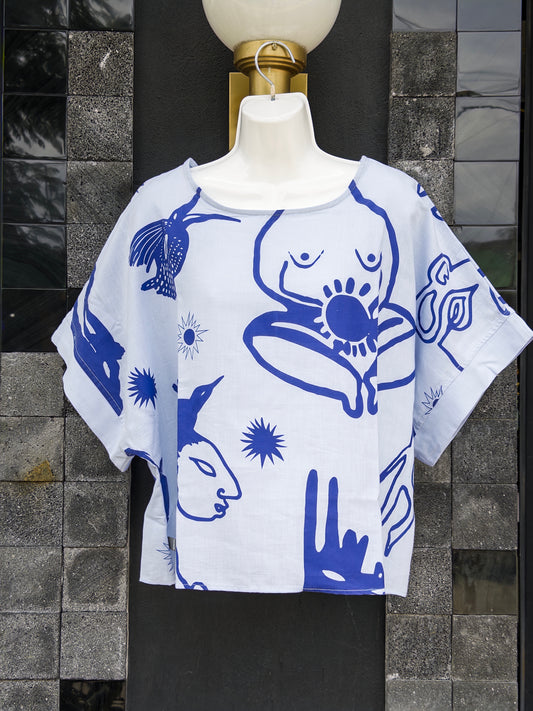 kimono sueños azul celeste