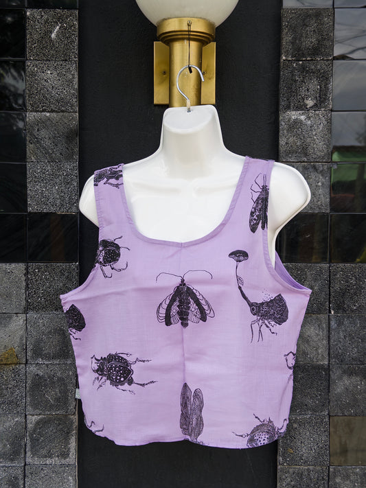 top tirantes lila bichos