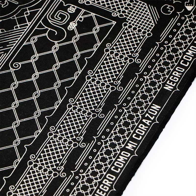 paliacate pintura mural negro