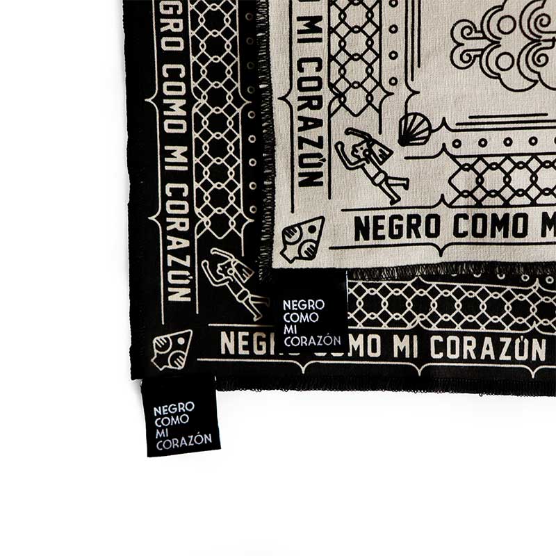 paliacate pintura mural negro