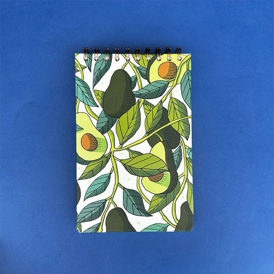 libreta pasta dura con espiral vertical aguacate