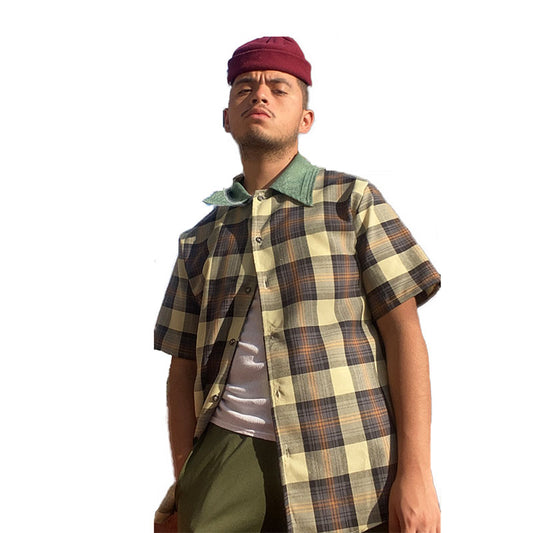 camisa cuadros con virgen