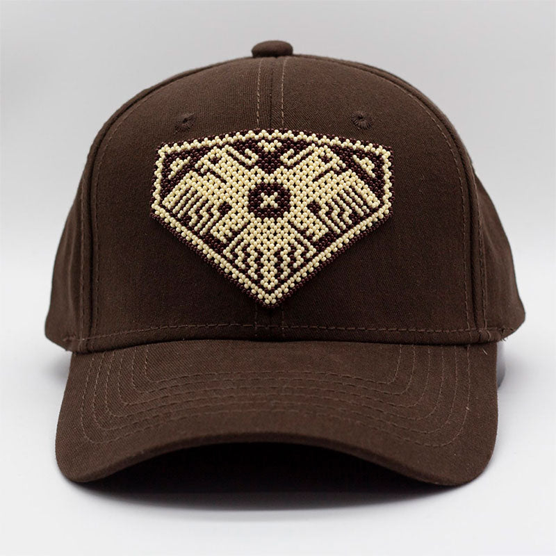 gorra curva café águila