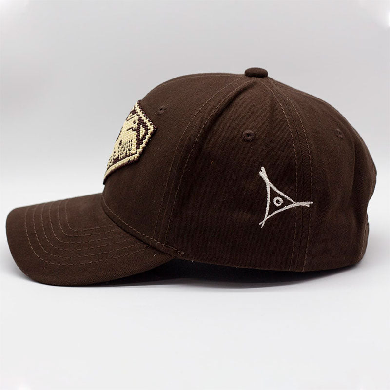 gorra curva café águila