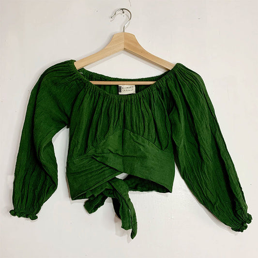 crop top remedios verde