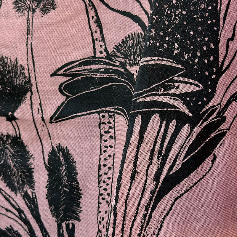 kimono flores secas rosa