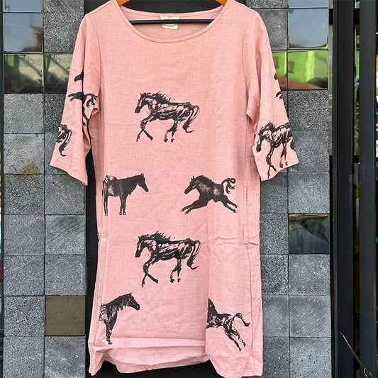 vestido caballos salvajes