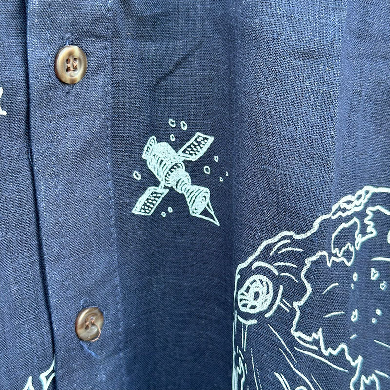 Camisa satélites azul marino