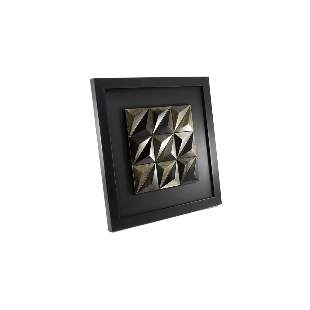 Cuadro obsidiana dorada grande