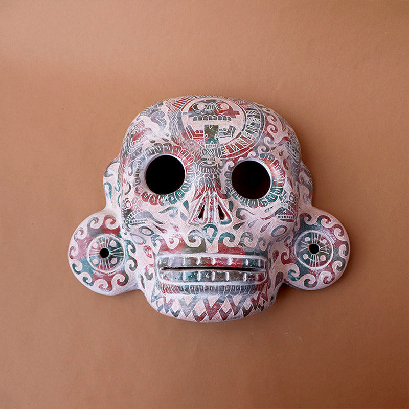 máscara mictlantecuhtli con orejeras