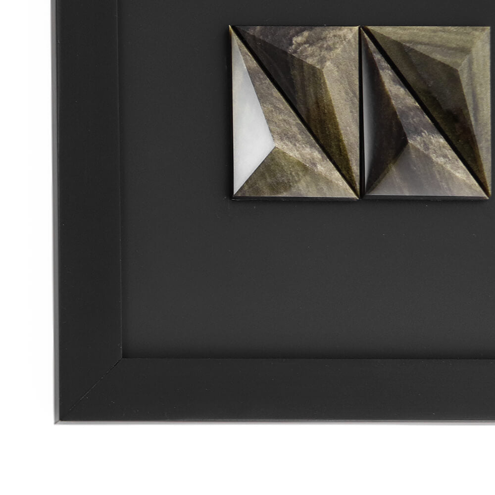 Cuadro obsidiana dorada chico