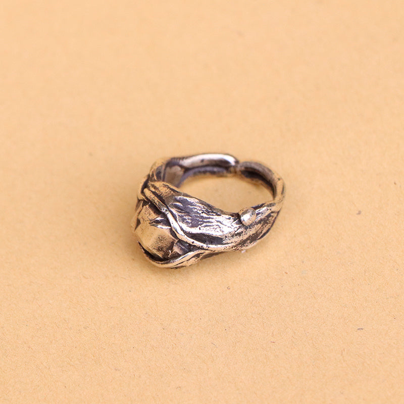 anillo granate bronce