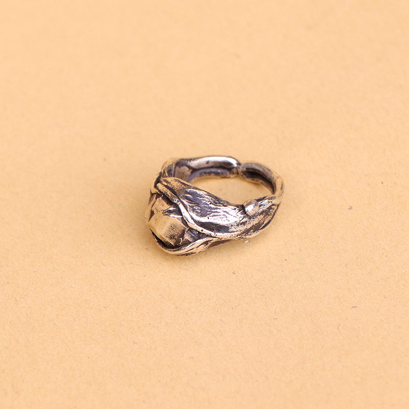 anillo granate bronce
