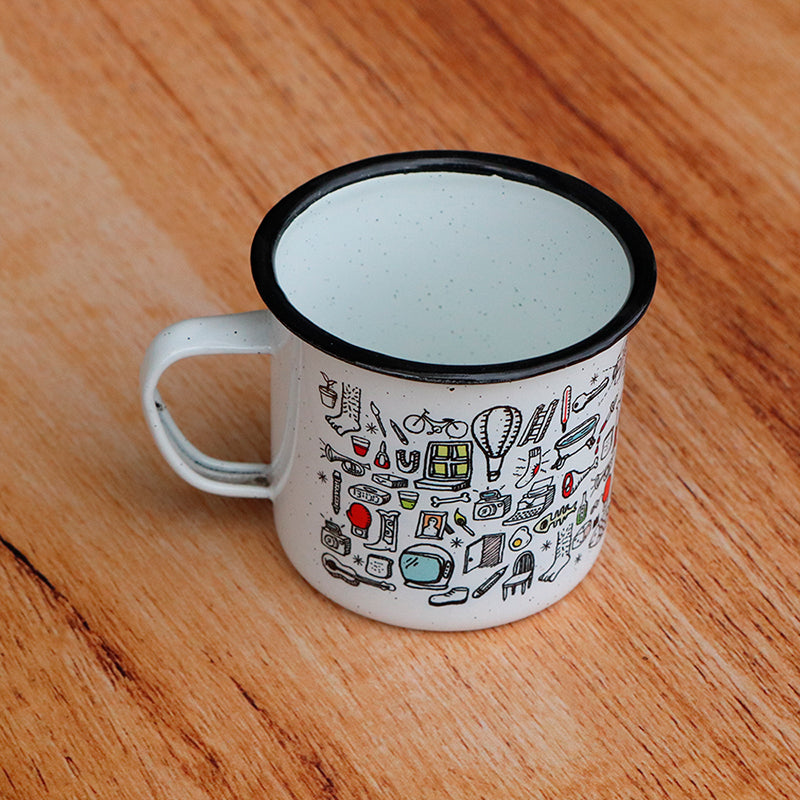 taza de peltre objeto