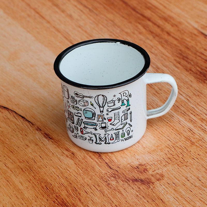 taza de peltre objeto