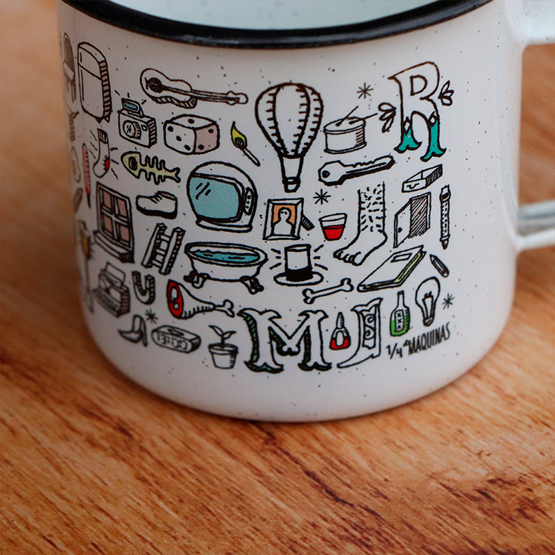 taza de peltre objeto