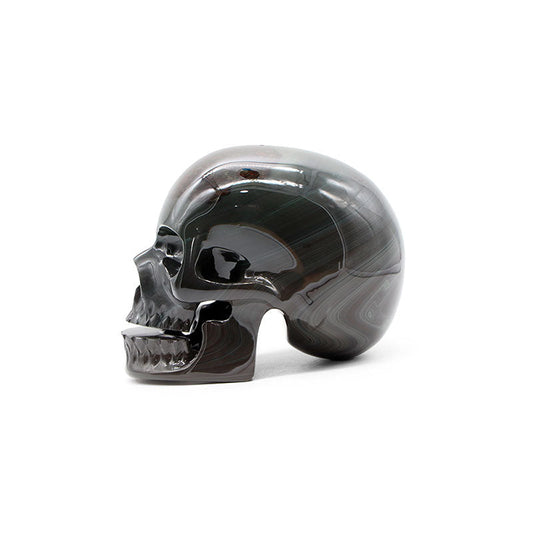 Cráneo obsidiana verde