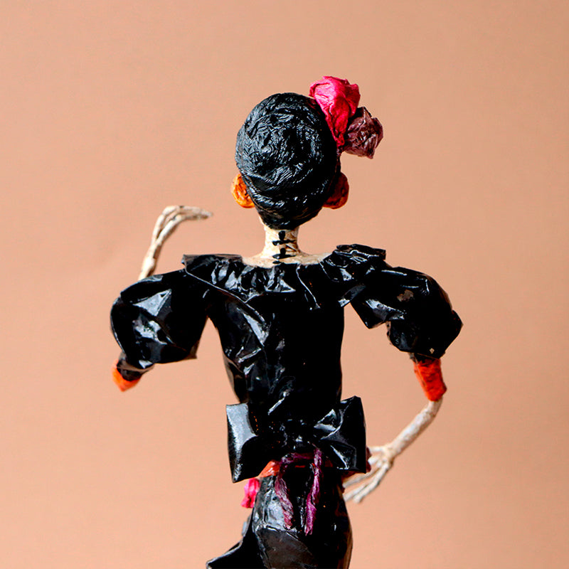 catrina con vestido negro