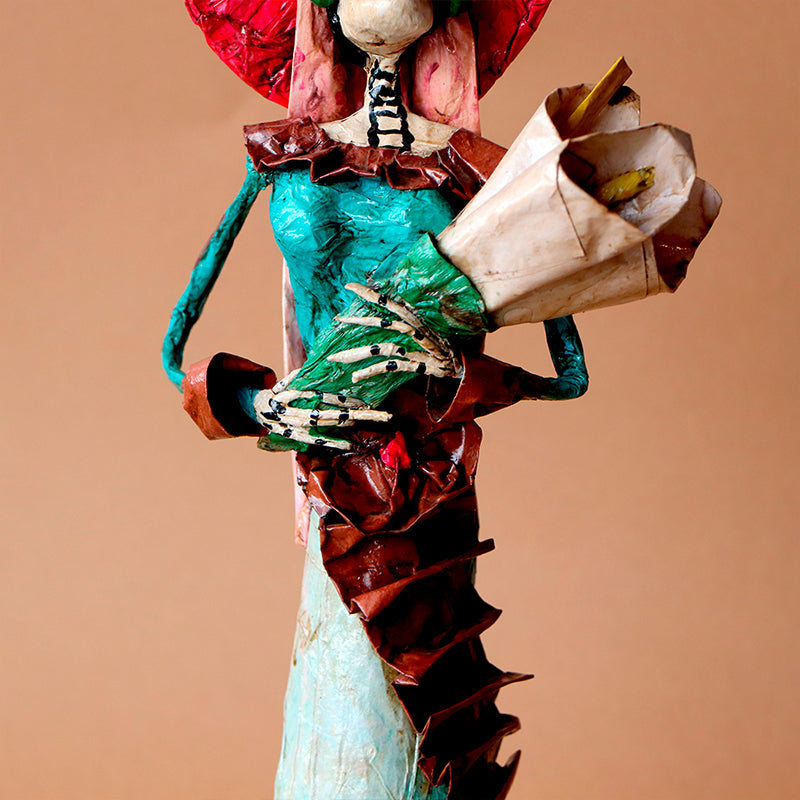catrina con flores