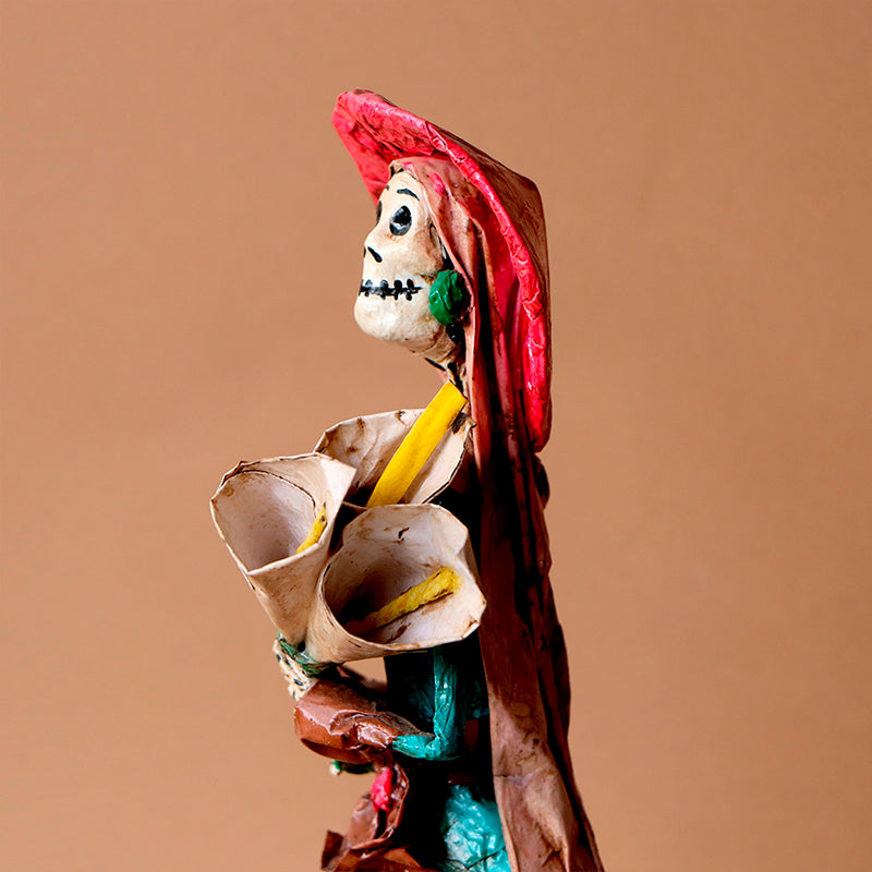 catrina con flores