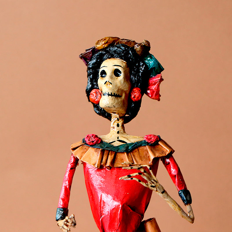 catrina con moño
