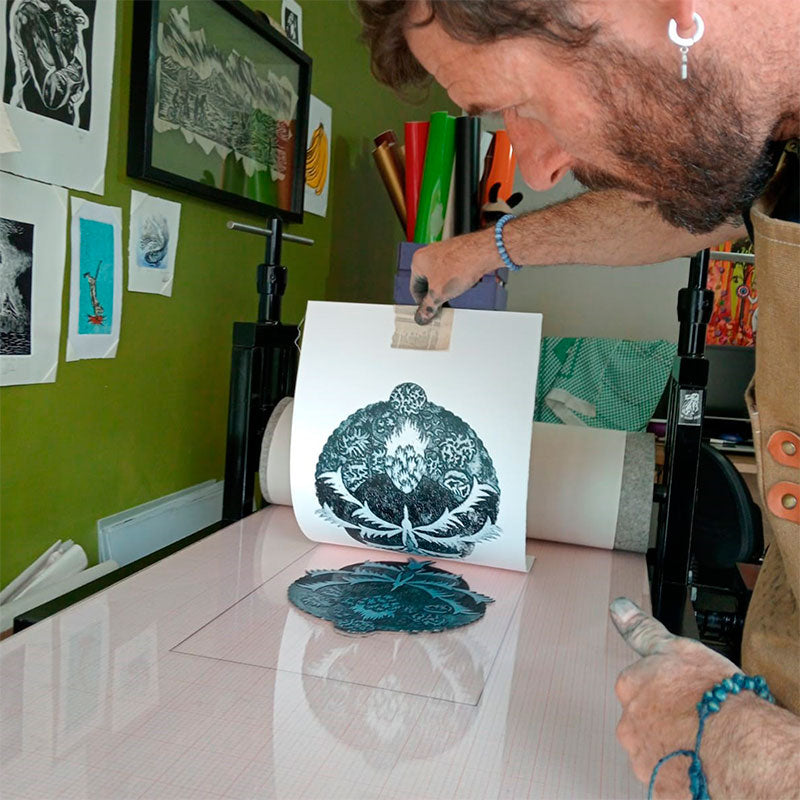 Colagrafía "Notahzin me envía mensajes"