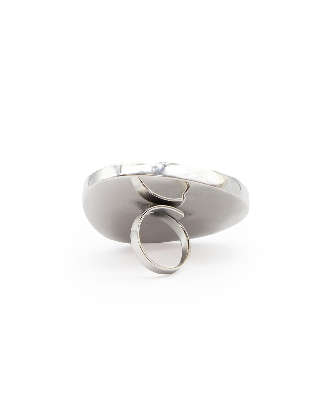 Anillos amorfos de obsidiana negra