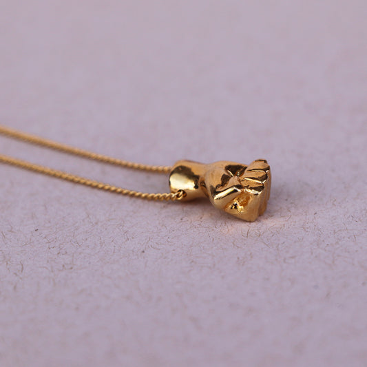 Mute collar power chapa de oro